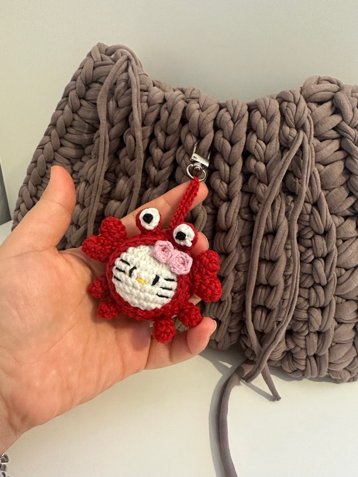 Bohem Örgü Kadın Çanta vizon - Görsel 4