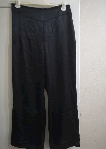 Diğer Siyah Saten Pijama Aktı Lastikli geniş 48 bedene kadar