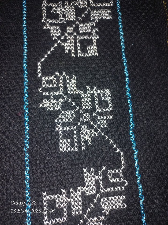 Etamin İşlemeli Seccade El emeğidir - Görsel 5