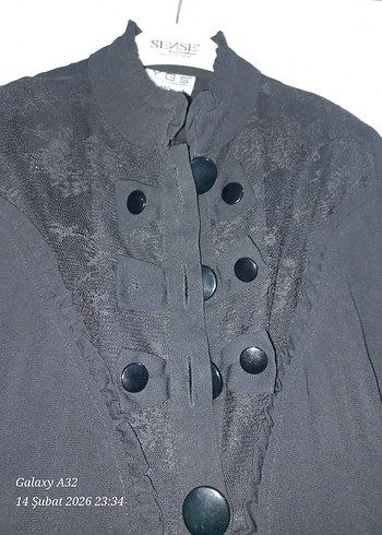 Siyah Uzun Kadın Ferace - Görsel 5