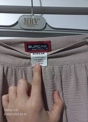 40 Beden camel Renk Ayrobin Kumaş etek