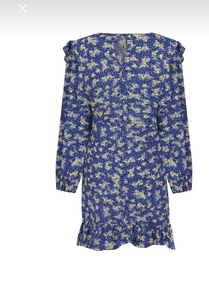 Mavi kısa elbise - Görsel 2