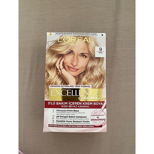 Loreal Paris sarı saç boyası