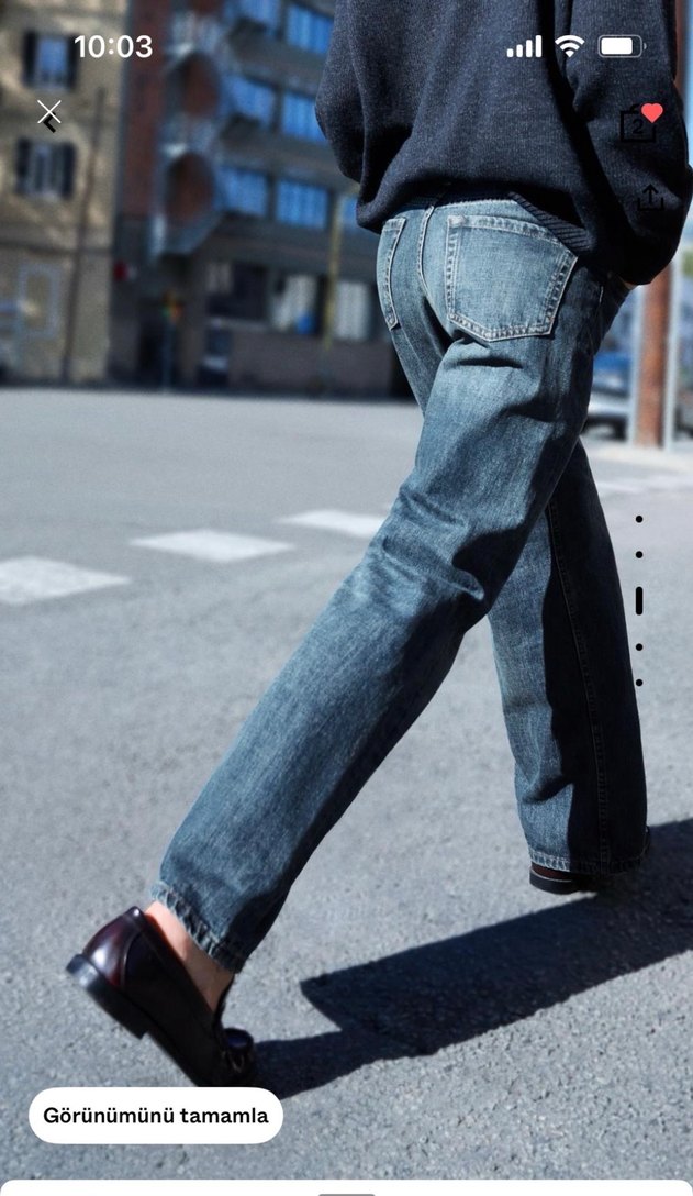 BERSHKA BAGGY JEAN SIFIR ETİKETLİ - Görsel 2