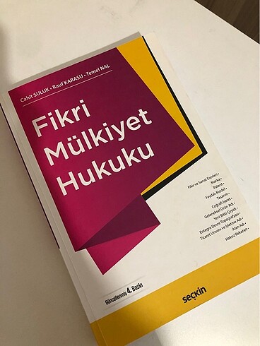 FİKRİ MÜLKİYET HUKUKU DERS KİTABI