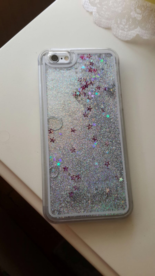 Markasız Ürün Glitter sıvı telefon kabı yanında şeffaf kap