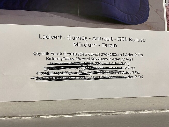 Diğer Elart Çift Kişilik Yatak Örtüsü Takımı