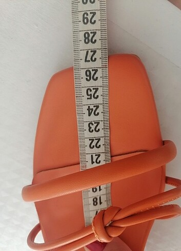 41 Beden turuncu Renk Turuncu topuklu sandalet