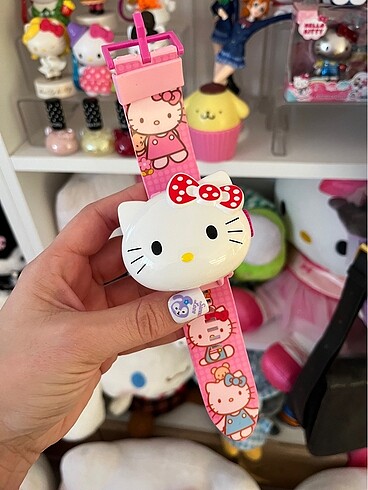 Hello Kitty projeksiyonlu kol saati