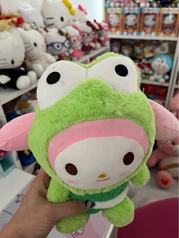  Beden My Melody frog kostümlü peluş