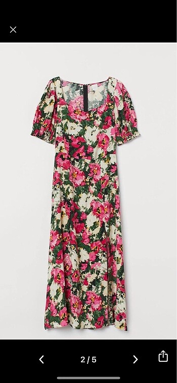 H&M Hm çiçekli elbise