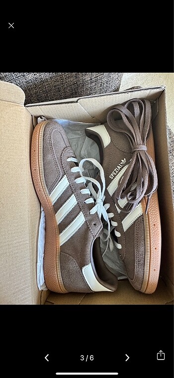 38,5 Beden Adidas Spezial Kahverengi