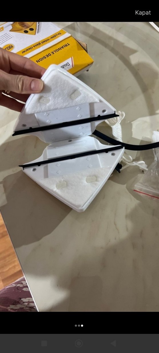 Çift Taraflı Cam Temizleyici Sarı - Görsel 3