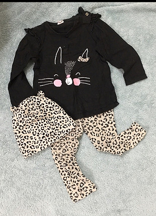 H&M Leopar pijama takımı