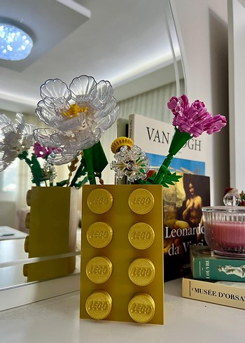 Sarı Lego Blok Vazo - Görsel 3