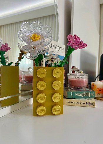 Sarı Lego Blok Vazo - Görsel 4
