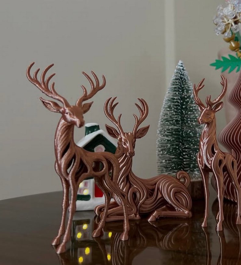 Kahverengi Geyik Biblo Seti - Görsel 3