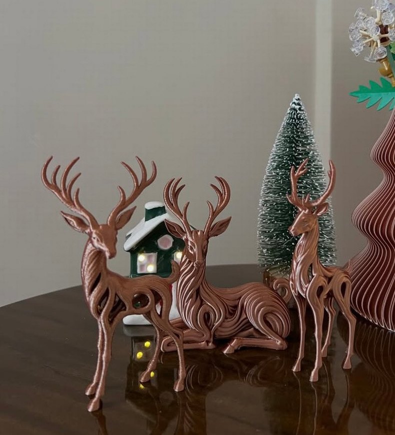 Kahverengi Geyik Biblo Seti - Görsel 2