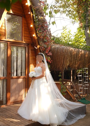 Straplez Özel Tasarım Gelinlik - Görsel 3