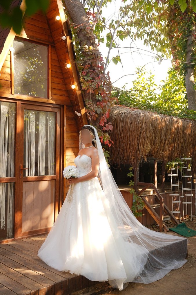 Straplez Özel Tasarım Gelinlik - Görsel 3