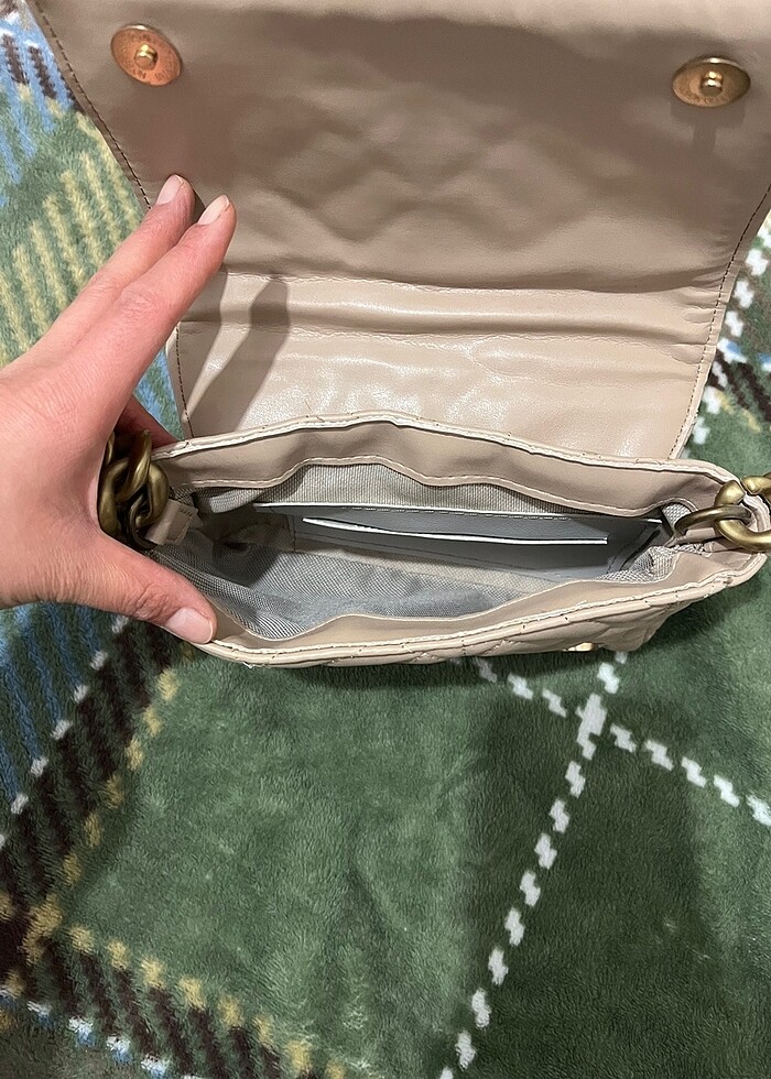 Krem çanta - Görsel 3