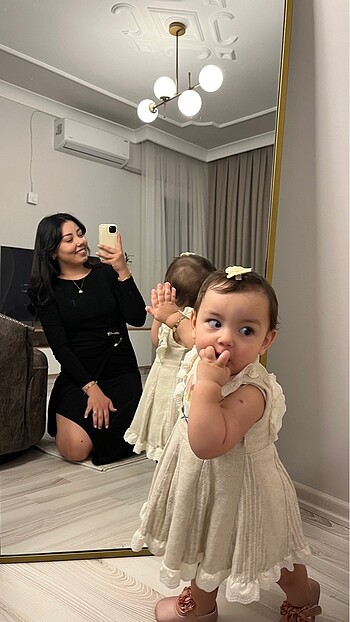 9-12 Ay Beden Bebek elbisesi