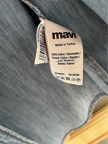 s Beden Mavi Jean Gömlek S