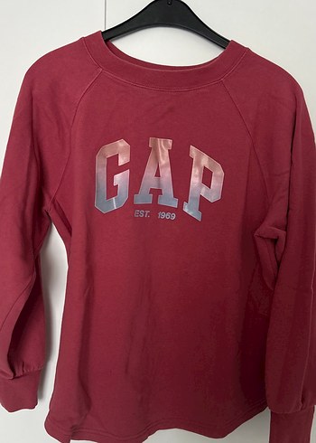 Pembe GAP Baskılı Kadın Sweatshirt