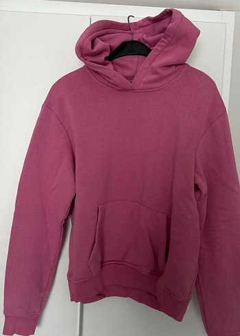 Kadın Pembe Kapüşonlu Sweatshirt