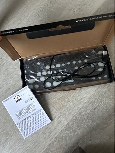 Everest Led ışıklı kablolu Q klavye - Görsel 2