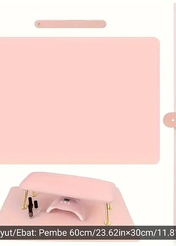 Pastel Pembe tırnak matı Mouse Pad - Görsel 4