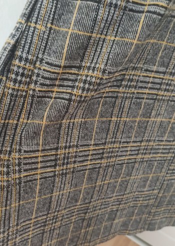 Kadın Gri Midi Düğmeli Kaban - Görsel 4