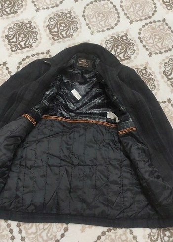 Erkek Gri Düğmeli Midi Ceket yeniden farksiz - Görsel 4