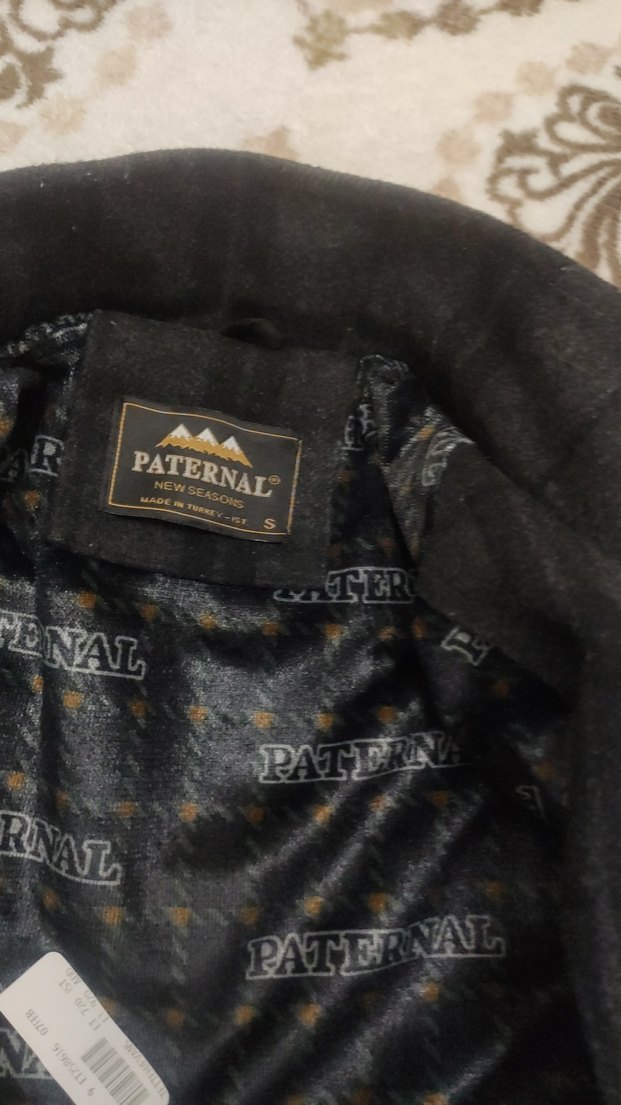 Erkek Gri Düğmeli Midi Ceket yeniden farksiz - Görsel 3