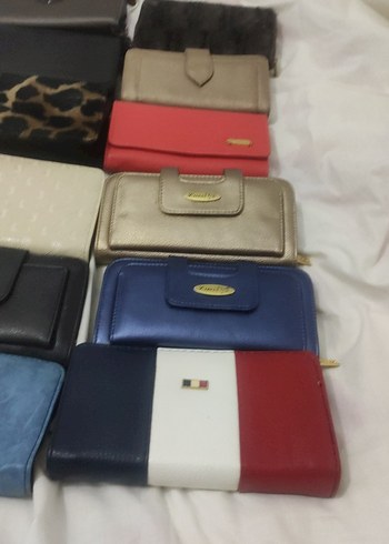 Kadın Deri Tokalı Çok Renkli Portföy Cüzdan - Görsel 4