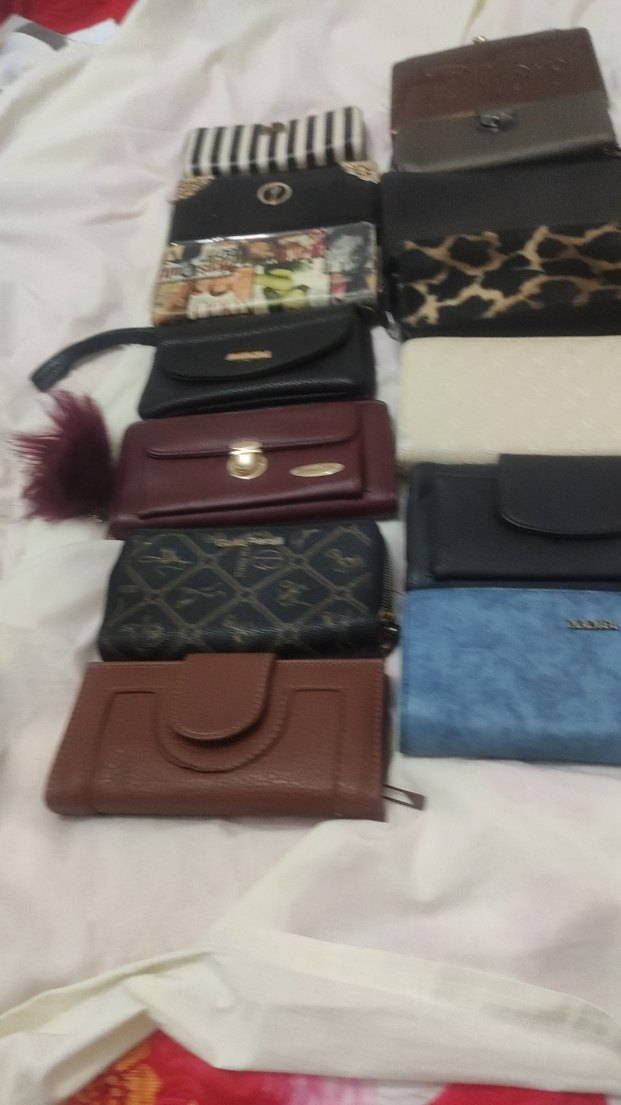 Kadın Deri Tokalı Çok Renkli Portföy Cüzdan - Görsel 3