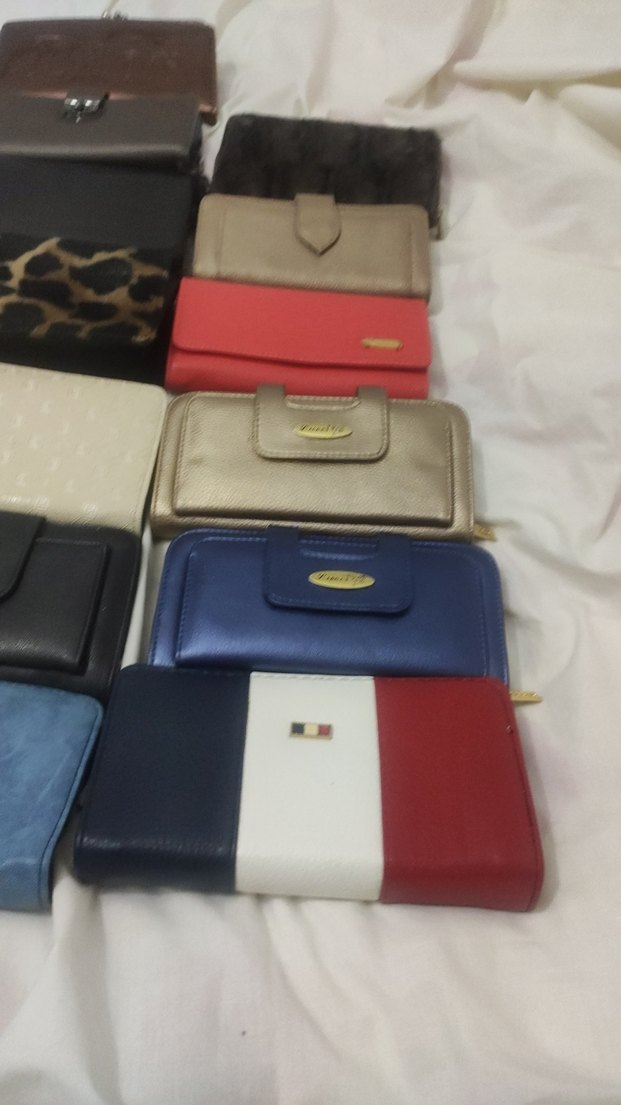 Kadın Deri Tokalı Çok Renkli Portföy Cüzdan - Görsel 4