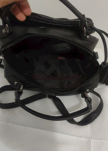 Siyah Süet Kadın Çanta - Görsel 5