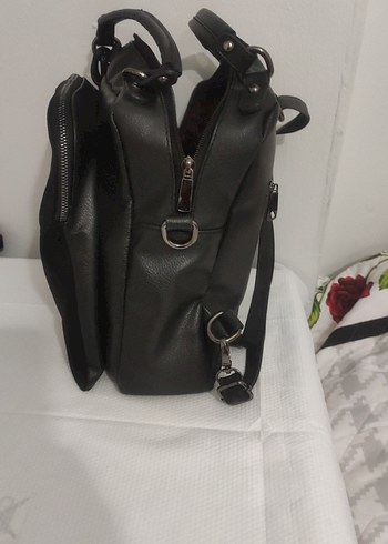 Siyah Süet Kadın Çanta - Görsel 2