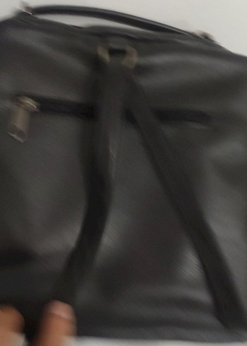 Siyah Süet Kadın Çanta - Görsel 9