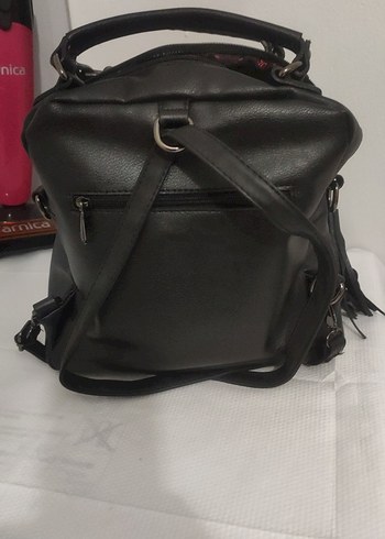 Siyah Süet Kadın Çanta - Görsel 3