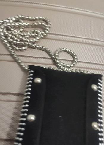 Tokalı Siyah Kadın El Çantası - Görsel 3