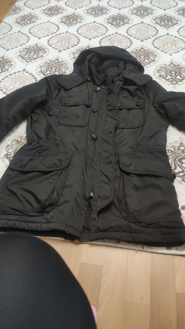 Kahverengi Kürklü Kadın Kışlık Mont - Görsel 3