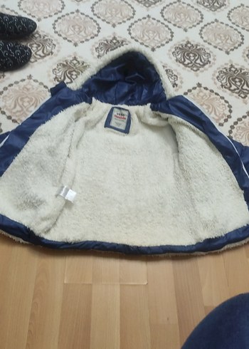 Kürk Detaylı Kapüşo Çocuk Mont kiz - Görsel 5