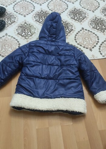 Kürk Detaylı Kapüşo Çocuk Mont kiz - Görsel 2