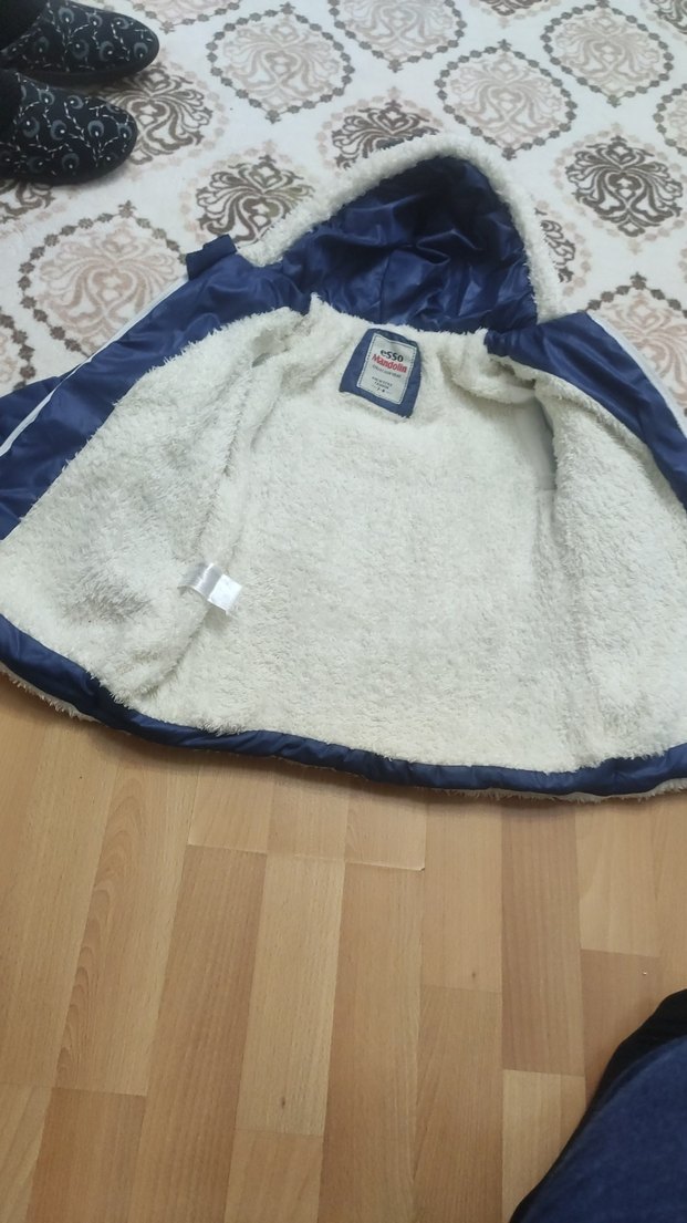 Kürk Detaylı Kapüşo Çocuk Mont kiz - Görsel 3