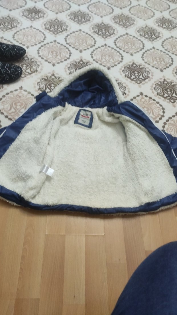 Kürk Detaylı Kapüşo Çocuk Mont kiz - Görsel 5