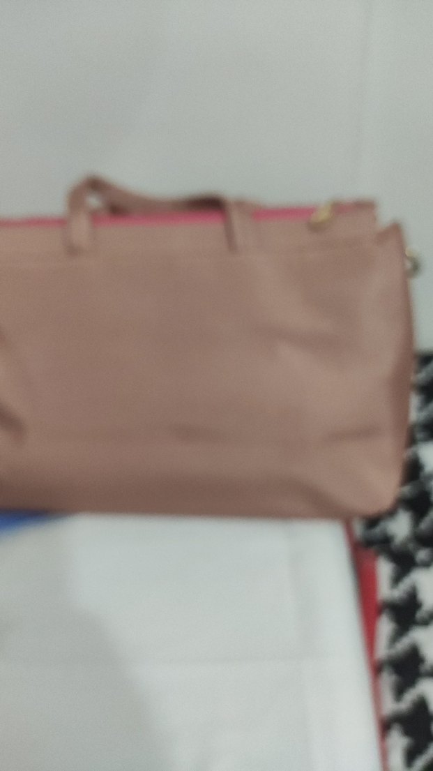 Bej Deri Fermuarlı Kadın Çantası - Görsel 5