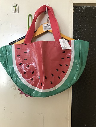 H&M Karpuz Desenli Plaj Çantası 