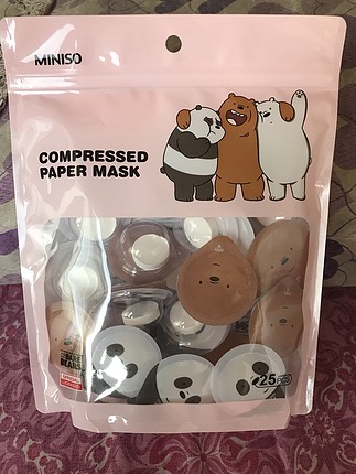 MINISO SIKIŞTIRILMIŞ YÜZ MASKESİ PEDİ 25 ADET 